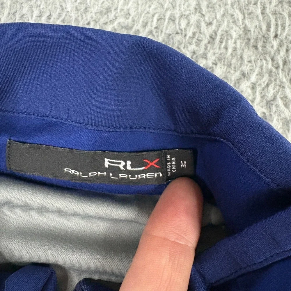 RLX Ralph Lauren Vest Mens Medium‎ Full Zip Torrey Pines Golf Performance Blue - Picture 4 of 9